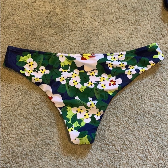 Blue Flower Wrap Bikini - Picture 3 of 3
